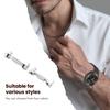 2-Pair No-Wobble Watch Band Connector Compatible with Samsung Galaxy Watch 8/8 Classic Adapters, Stable Connection Metal Adapter with Silicone (Silver/Light Grey, 20mm) view 4