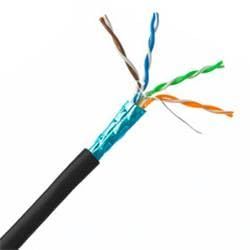 1000 ft. Plenum Cat5e Bulk Cable - Black
