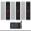 Rockville Bundle: (3) Pair WA870 8" 70V Commercial/Restaurant in-Wall Speakers 50W/25W/12.5W/6.3W Bundle with RCS350-6 350 Watt 6 Zone 70v Commercial/Restaurant Amplifier/Bluetooth (4 Items) view 1