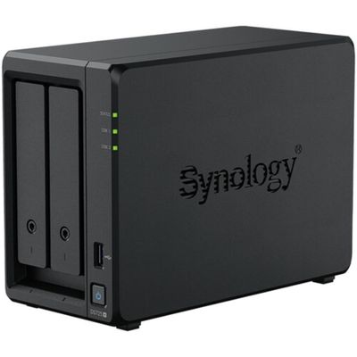 DiscTech DS725+ 2-Bay NAS Server Combo with 8TB (2 x4TB) HDD, 32GB DDR4 ECC RAM, 800GB SSD, 2.5GbE LAN