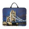 14in Laptop Case Sleeve Bag - Tower Bridge in London Print Portable Handle, Business Travel, Commuting, Accessory Pocket view 1