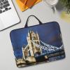 14in Laptop Case Sleeve Bag - Tower Bridge in London Print Portable Handle, Business Travel, Commuting, Accessory Pocket view 3