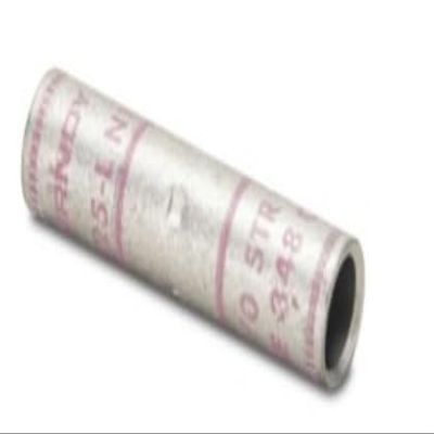 YS30L Copper Compression Butt Splice, 300 Navy Code, 300 KCMIL, 600V / 35 kV, 2.47" Length, Standard Barrel, Tin Plated, White (Model 502815)