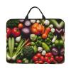 14in Laptop Case Sleeve Bag - Introduction of various vegetables Print Portable Handle, Business Travel, Commuting, Accessory Pocket view 1