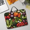 14in Laptop Case Sleeve Bag - Introduction of various vegetables Print Portable Handle, Business Travel, Commuting, Accessory Pocket view 3