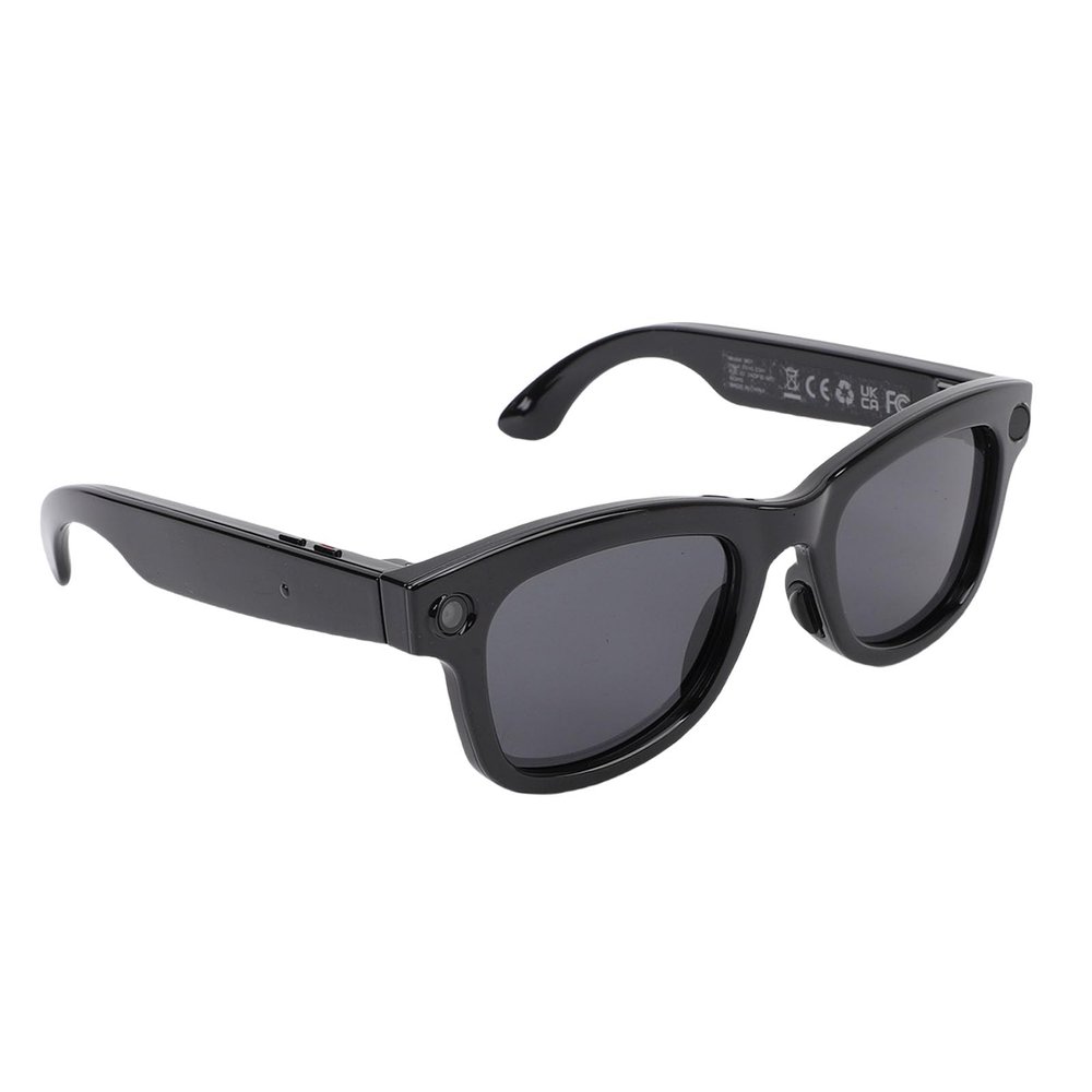 Yoidesu AI Smart Camera Glasses, 5MP 1080P HD Camera Glasses with Music/Photo Taking/Calls, AI Translator 26 Languages for Outdoor and Indoor, Hiking Travel (Black)