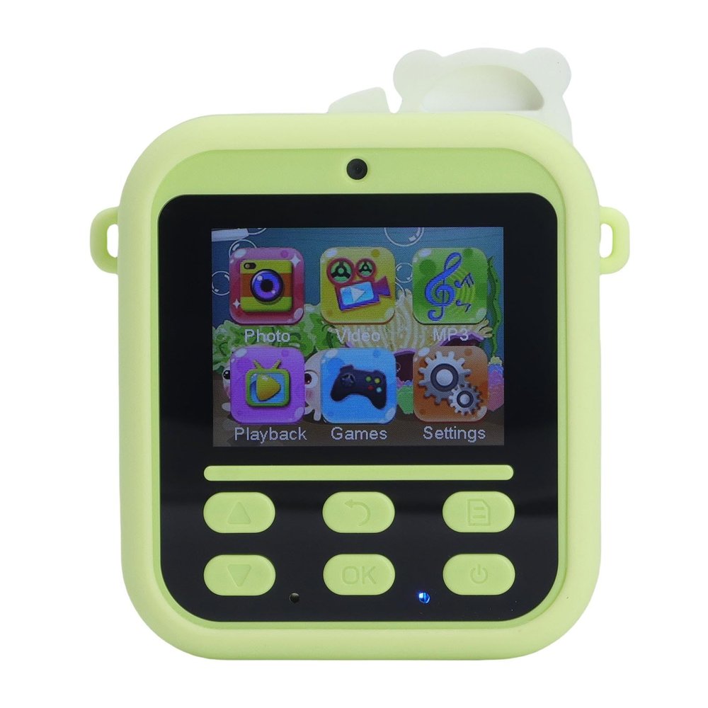 Yoidesu Kids Camera Instant Print, HD Double Lens 48MP Digital Camera with 2.4 Inch Display Screen, 16x Digital Zoom 1080P Portable Camcorder Toys for Boys Girls (Green)