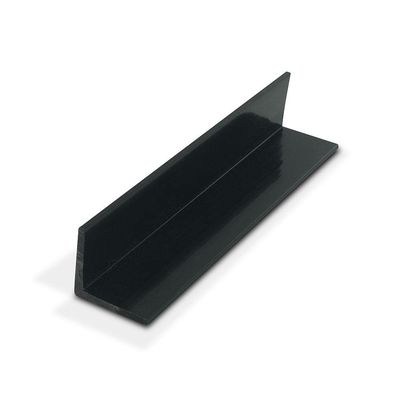 Outwater Plastics Black 1-1/2 Inch X 1-1/2 Inch X 1/8 Inch Thick Rigid Plastic Even Leg 90 Degree Angle Moulding 72 Inch Lengths (Pack of 18 Pieces, 108 feet Total)