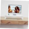 BAZEITFLOW Wooden Monitor Riser Stand for Desk Height Display Bracket Ergonomic Computer Screen Lifting Rack for Home Dorm Essentials and Eye Health Improvement view 3
