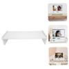 BAZEITFLOW Wooden Monitor Riser Stand for Desk Height Display Bracket Ergonomic Computer Screen Lifting Rack for Home Dorm Essentials and Eye Health Improvement view 4