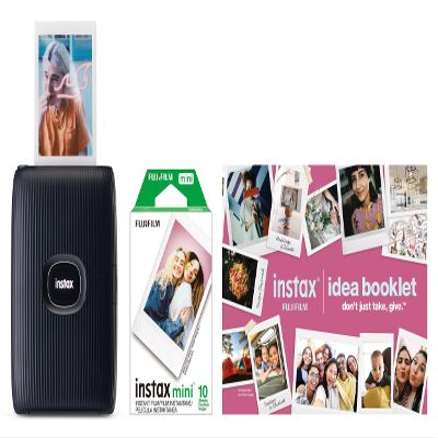 FUJIFILM Instax Mini Link 2 Smartphone Printer Bundle 2025 - Space Blue