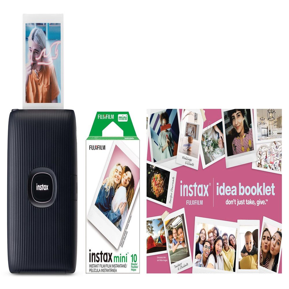 FUJIFILM Instax Mini Link 2 Smartphone Printer Bundle 2025 - Space Blue