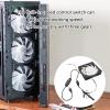 AOOOWER Versatility USB 5V to 12V Converter Cable for Computer Fan with Three Speed Control USB to 4Pin Computer Fan Cable view 2