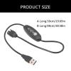 AOOOWER Versatility USB 5V to 12V Converter Cable for Computer Fan with Three Speed Control USB to 4Pin Computer Fan Cable view 4