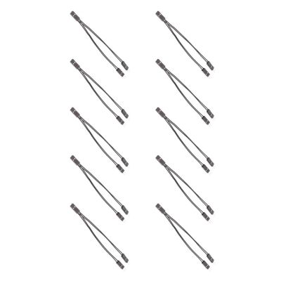10cm Connectors Cable 2.54mm 2Pin Female to Two Male for Electronics and Module