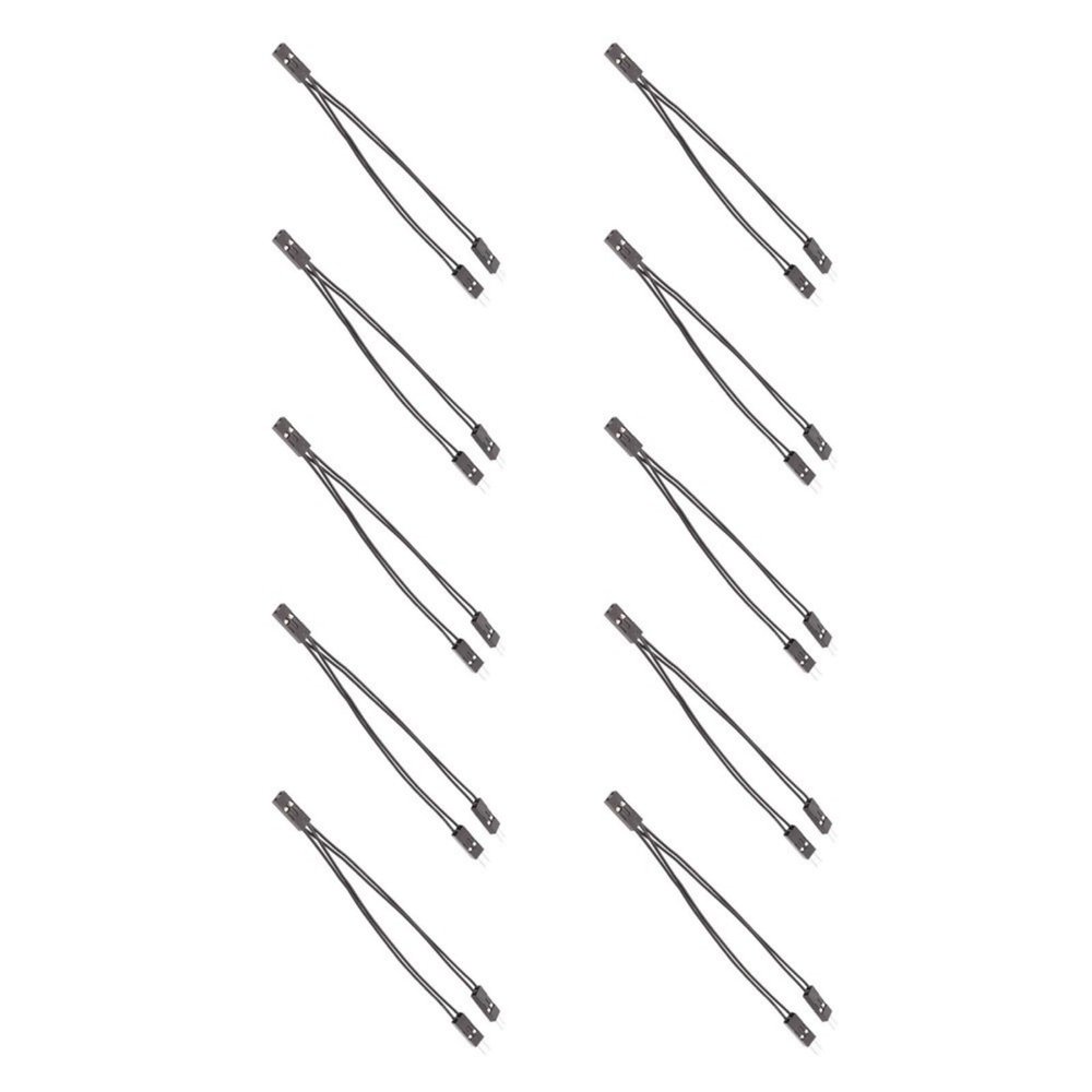 10cm Connectors Cable 2.54mm 2Pin Female to Two Male for Electronics and Module