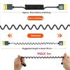AOOOWER 8K HDTV Cord Ergonomic Designs for Easy Plugging & Unplugging Ensures Stable Signals Transmission view 2