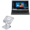 BoxWave Stand and Mount Compatible with Hyundai HYbook (14.1 in) - Executive VersaView Laptop Stand, Ergonomic Adjustable Viewing Angle Metallic Riser - Metallic Silver view 1