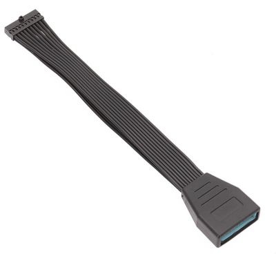 AOOOWER USB3.0 Motherboards Extension Cable 19/20 Pin Flexible Cable for Fast Speed Data Transfer