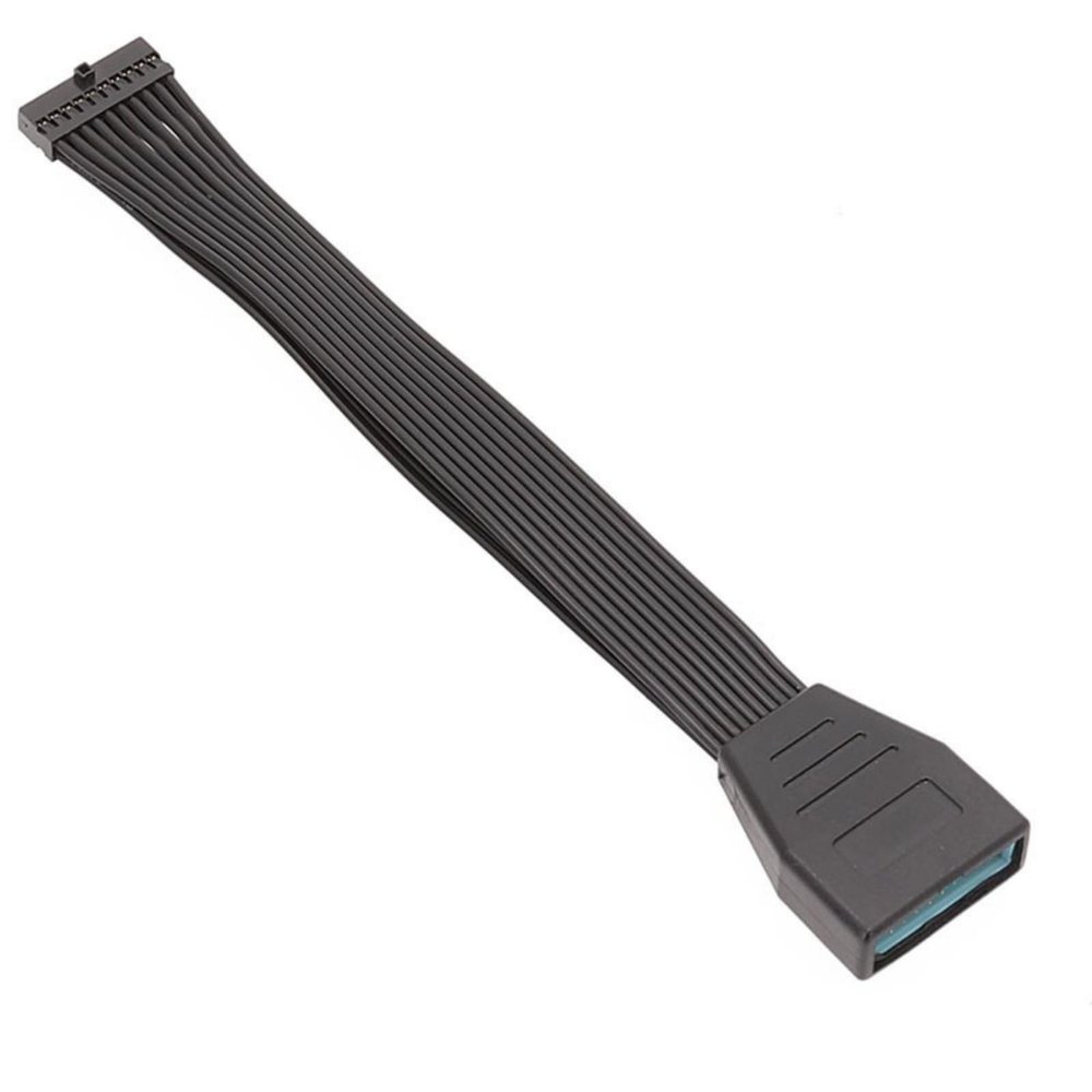 AOOOWER USB3.0 Motherboards Extension Cable 19/20 Pin Flexible Cable for Fast Speed Data Transfer