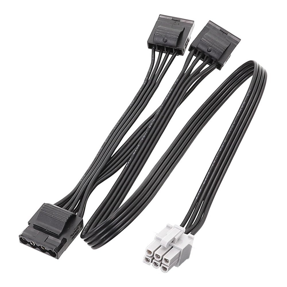 6Pin Series PCIE Power Supply Connector Cable to 4PIN D Type Power Supply for Cable
