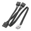 6Pin Series PCIE Power Supply Connector Cable to 4PIN D Type Power Supply for Cable view 1