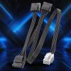 6Pin Series PCIE Power Supply Connector Cable to 4PIN D Type Power Supply for Cable view 4