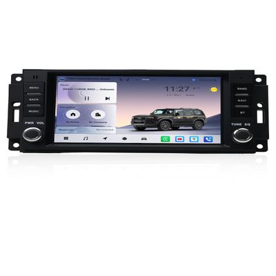 7" QLED Car Stereo Head Unit for Jeep Wrangler 2007-2018, Chrysler Dodge Ram 1500, Wireless CarPlay/Android Auto, 4GB+64GB, Bluetooth 5.0, Android 12, Plug & Play