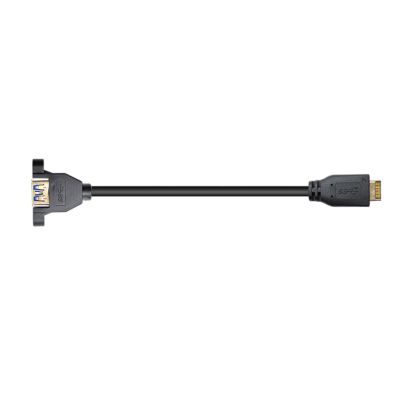 AOOOWER Fast Speed USB 3.2 Front Panel Cable 20Pin Type E to USB3.1 TypeA Extensor for Connection
