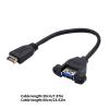 AOOOWER Fast Speed USB 3.2 Front Panel Cable 20Pin Type E to USB3.1 TypeA Extensor for Connection view 3
