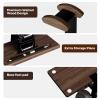 DEMEGA Walnut Headset Stand for Desk with Phone Holder | Headphone Stand Headphone Holder (Dark Walnut) view 3