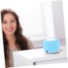 Angoily Mini Plug in Speaker with Audio Input Compact Desktop External Loudspeaker for Laptop Smartphone and Computer Portable Blue Mini Bass Speaker with Long Playback and Stable view 3