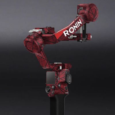 Anti-Scratch Decal Skin for DJI RS4 Stickers Stabilizer Head Protection Vinyl Wrap Film Protector Coat Ronin RS 4 S4 RoninS4 (Cross Red)