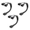 12V/4Pin PWMs Fan Splitter Adapter Cable 1 to 2 Computer CPU Coolers Fan Splitter PC Chassis Fan Extension Power Cable view 1