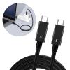 AOOOWER USB C to USB C Cable for Fast 80Gbps Data Transfer, PD240W Power Delivery, Supports Double 8K Video Output view 2