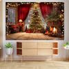 10x8ft Winter Christmas Background Warm Indoor Curtains New Year's Eve Birthday Decoration Party Banner view 3