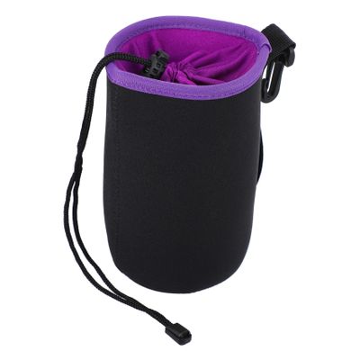 COMPUKAS Shockproof Neoprene Lens Case Pouch for DSLR Camera Lens Thick Protective Camera Bag with Belt Loop and Snap Clip Lightweight Dustproof Carrying Cover