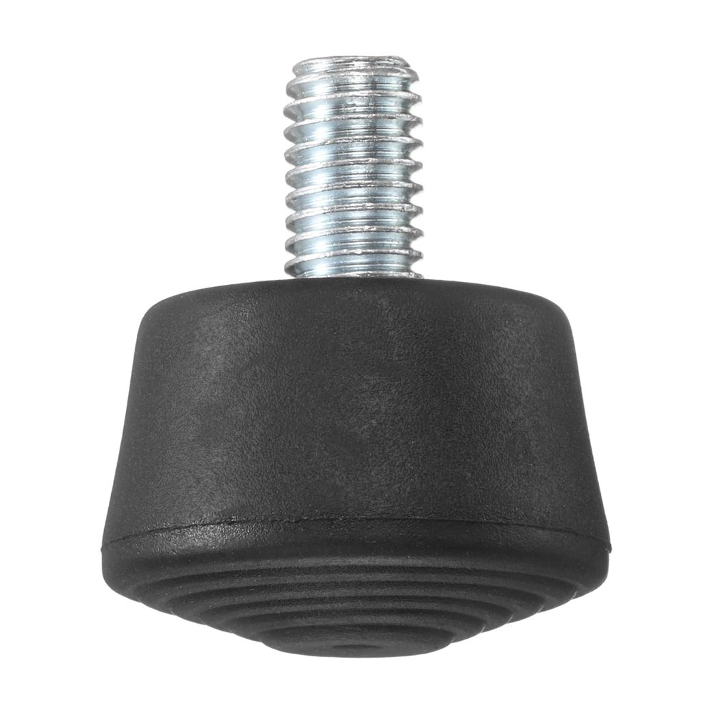 PATIKIL Rubber Foot Spike, Universal Anti-Slip M8 Thread Rubber Tripod Foot Spikes for Monopod Legs Pad Replacement Parts Designed on Smooth Uneven Surface (33x27mm)