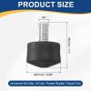 PATIKIL Rubber Foot Spike, Universal Anti-Slip 1/4 Inch Thread Rubber Tripod Foot Spikes for Monopod Legs Pad Replacement Parts Designed on Smooth Uneven Surface (28x21mm) view 2