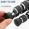 PATIKIL Rubber Foot Spike, Universal Anti-Slip 1/4 Inch Thread Rubber Tripod Foot Spikes for Monopod Legs Pad Replacement Parts Designed on Smooth Uneven Surface (28x21mm) view 4