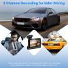 3 Channel Dash Cam Front Rear Inside, 4 inch Screen Dash Camera for Cars, 1296P Full HD Dash Cam Dual Lens Car Dash Camera with Loop Recording, Wide Angle view 4