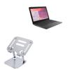 BoxWave Stand and Mount Compatible with Lenovo 100e Chromebook 4th Gen with Touchscreen (11.6 in) - Executive VersaView Laptop Stand, Ergonomic Adjustable Viewing Angle Metallic Riser view 1