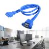 AOOOWER USB3.0 Motherboard 20Pin Port USB3.0 Female to Female Screw Mount Panel Motherboard 20Pin Extension Cable view 2