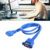AOOOWER USB3.0 Motherboard 20Pin Port USB3.0 Female to Female Screw Mount Panel Motherboard 20Pin Extension Cable view 4