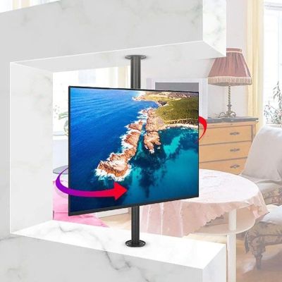 Universal TV Stand - 360 Rotating Floor Mount for 32-55" LED TVs (Silver 66)