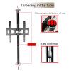 Universal TV Stand - 360 Rotating Floor Mount for 32-55" LED TVs (Silver 66) view 3