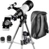 TYUHDUYUR 2021 Updated 70mm 400mm Telescope - Refractor T for Beginners and Kids to Observe Moon and Planet with Tripod and 10mm Eyepiece Smartphone Adapter view 1