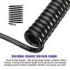 AOOOWER Premium 8K HDTV to Small HDTV Connectors Cable for Seamlessly Video&Sound Transmission Flexible Coiled Extension Cable view 3