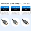 AOOOWER Premium 8K HDTV to Small HDTV Connectors Cable for Seamlessly Video&Sound Transmission Flexible Coiled Extension Cable view 4