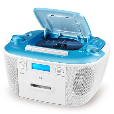 Gelielim Portable CD and Cassette Player Combo - Cassette Tape Player Boombox with AM FM Radio, Boom Box CD Player for Home, AUX/TF/USB/MP3 Player with LCD Display, AC/DC Powered, Gift for Seniors